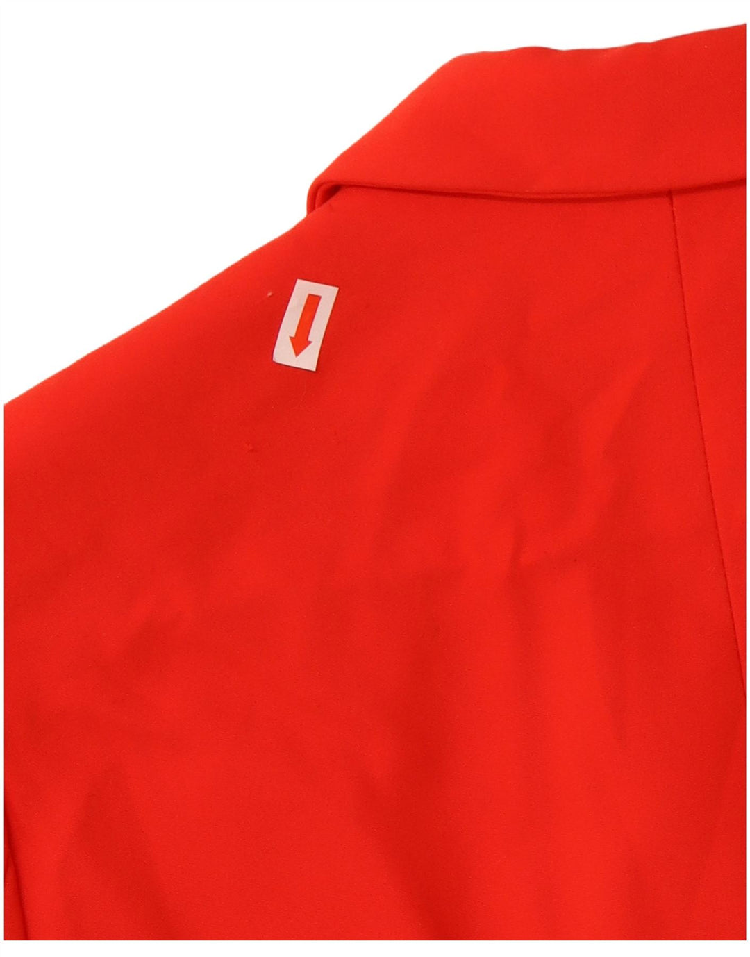 Jaqueta blazer feminina Zara com 1 botão Reino Unido 38 acetato vermelho médio