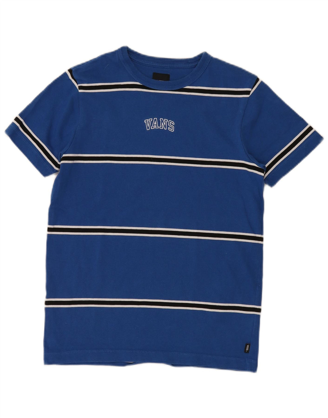 Camiseta masculina VANS Top XS algodão listrado azul