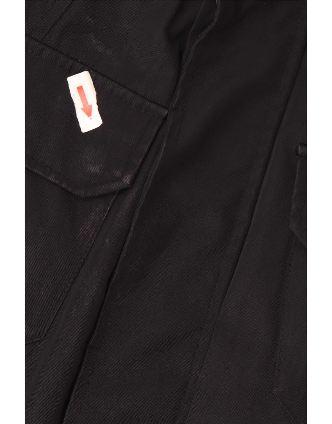 Jaqueta utilitária militar masculina Bomboogie UK 40 poliéster preto grande
