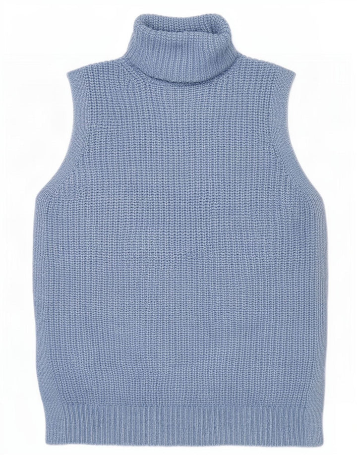 Regata feminina Marks & Spencer com colete UK 14 poliéster azul médio