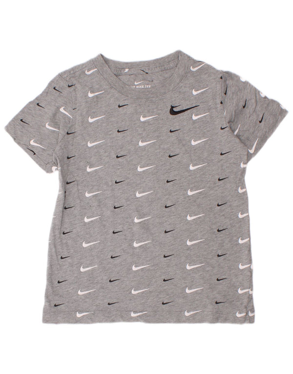 Camiseta Nike Boys Graphic Top 6-7 Anos XS Cinza Algodão