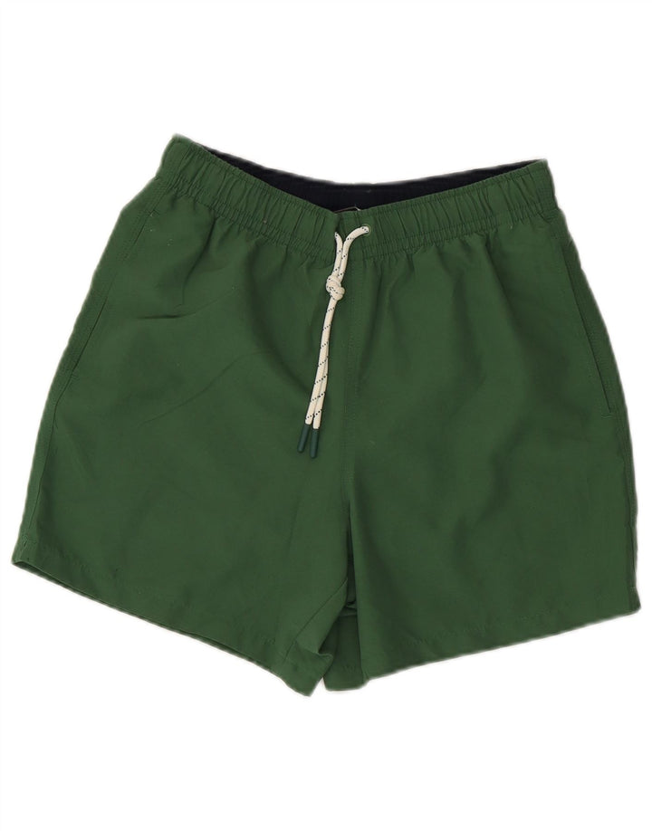 Shorts de natação masculino Marks & Spencer pequeno verde poliéster