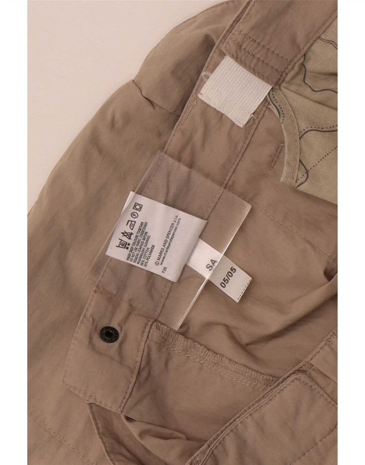 Shorts cargo masculino Marks & Spencer W38 XL algodão bege