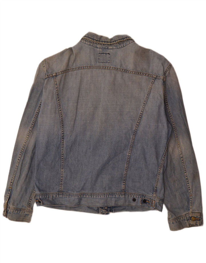 Jaqueta jeans masculina Lee UK 44 2XL algodão azul