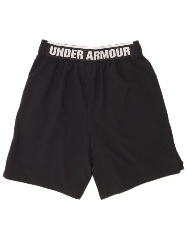 Shorts esportivos gráficos masculinos Under Armour médio preto