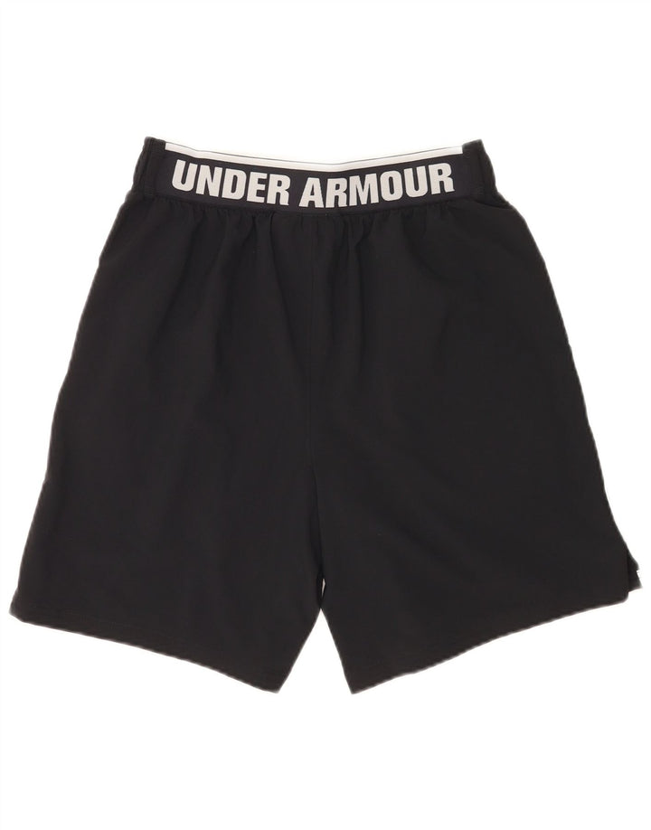 Shorts esportivos gráficos masculinos Under Armour médio preto