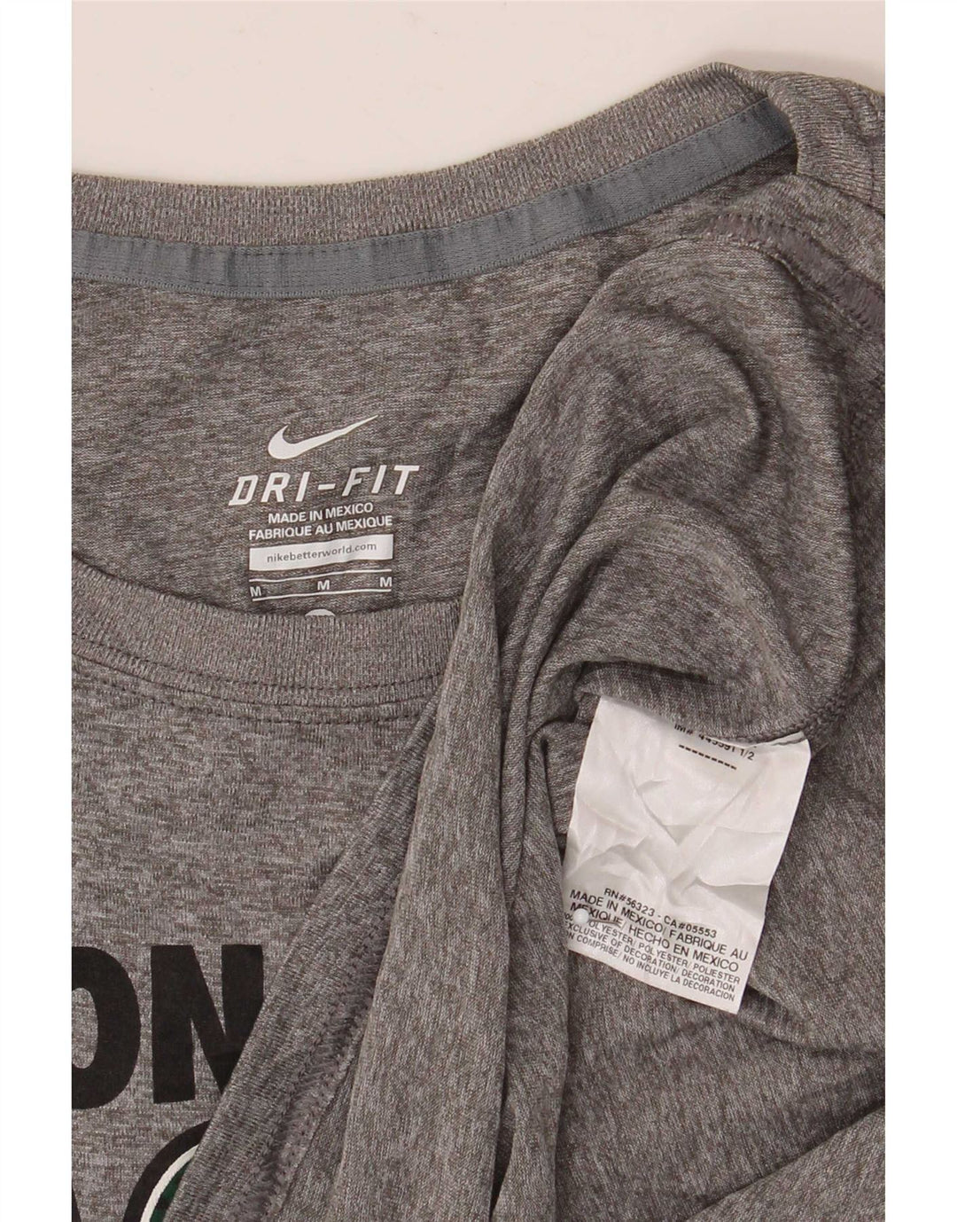 Top gráfico masculino Nike Zionsville Eagles manga comprida cinza médio manchado