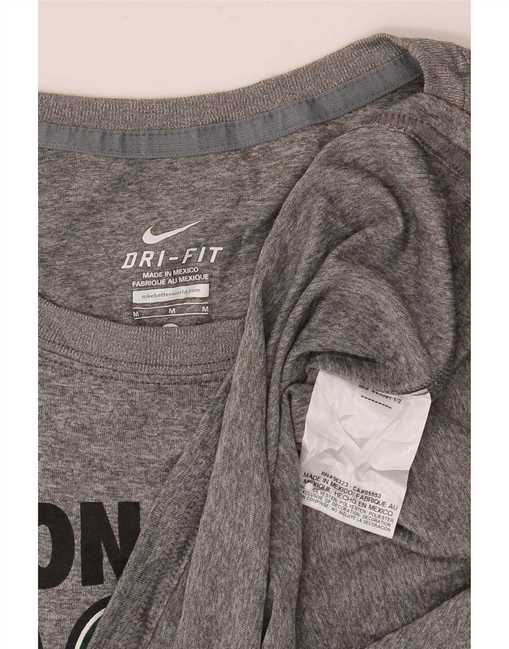 Top gráfico masculino Nike Zionsville Eagles manga comprida cinza médio manchado