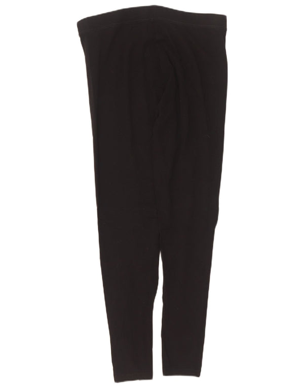 Leggings femininos Marks & Spencer UK 12 algodão preto médio