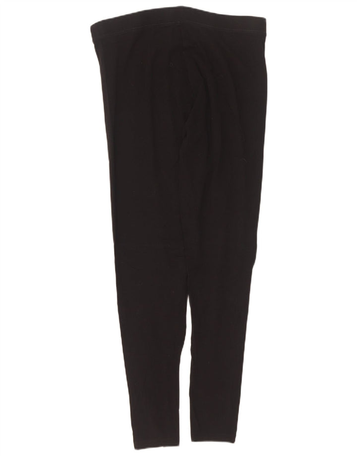 Leggings femininos Marks & Spencer UK 12 algodão preto médio