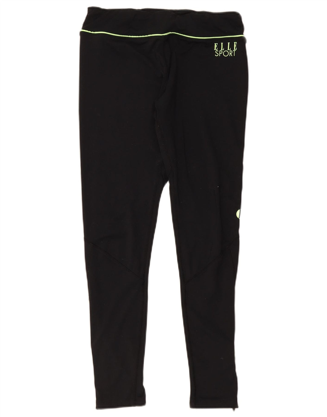 Leggings gráficas femininas Elle Sport UK 14 poliéster preto médio