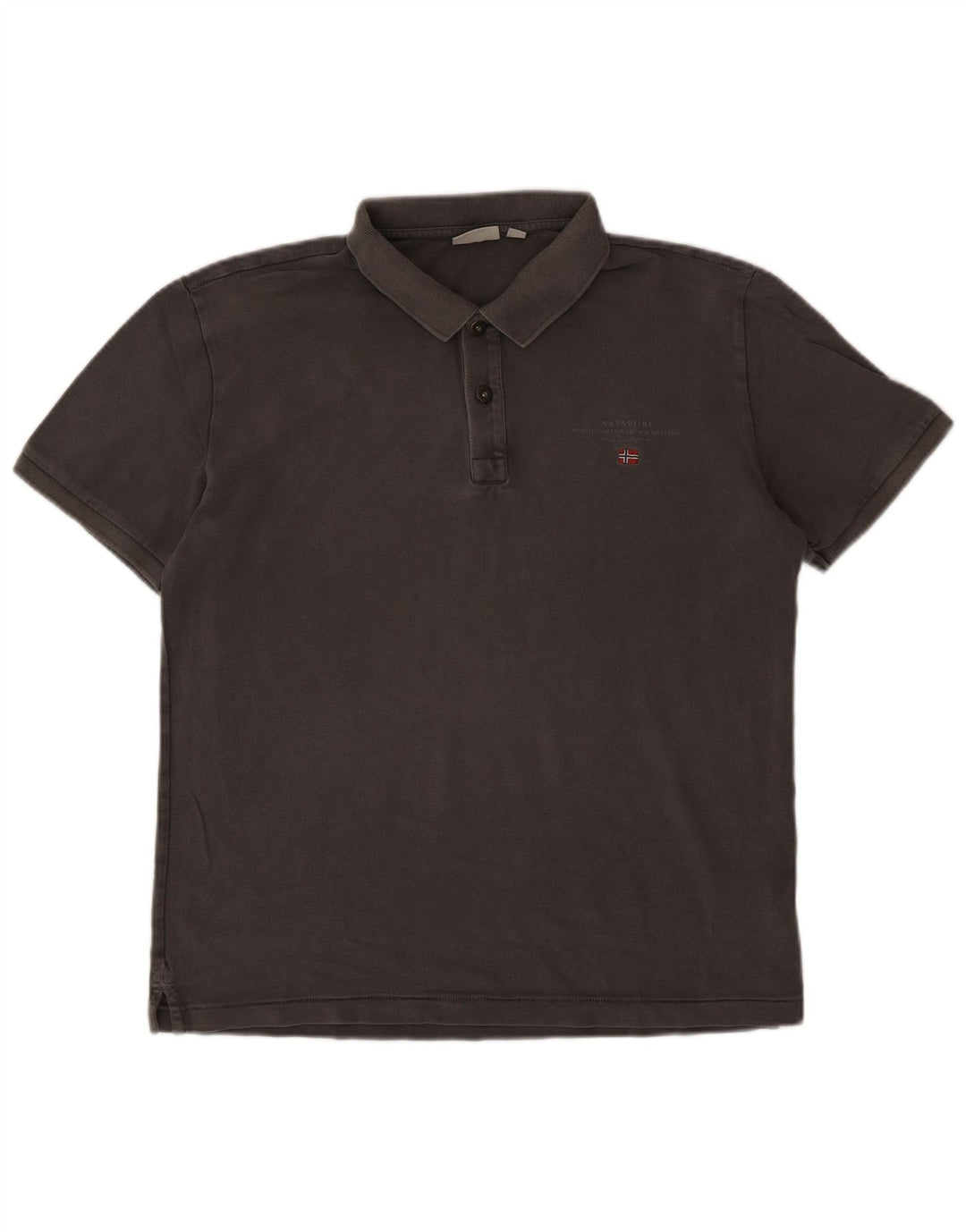 Camisa polo masculina NAPAPIJRI XL algodão cinza