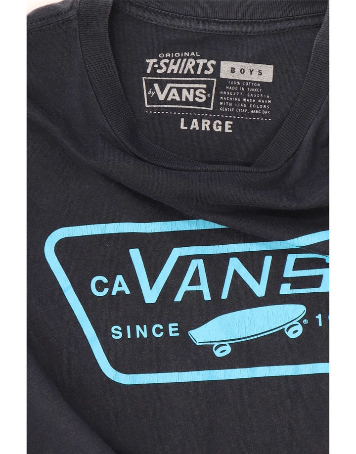 Top Vans Boys Graphic T-Shirt 12-13 Anos Grande Azul Marinho