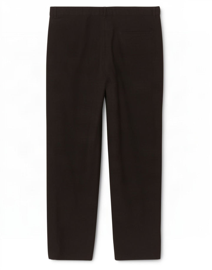 Calça masculina de terno reto Marks & Spencer W36 L30 poliéster preto