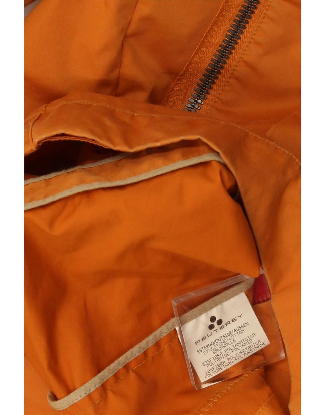 Jaqueta bomber masculina PEUTEREY Reino Unido 40 grande algodão laranja