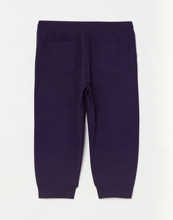Calça capri feminina Champion Joggers UK 18 XL azul marinho algodão