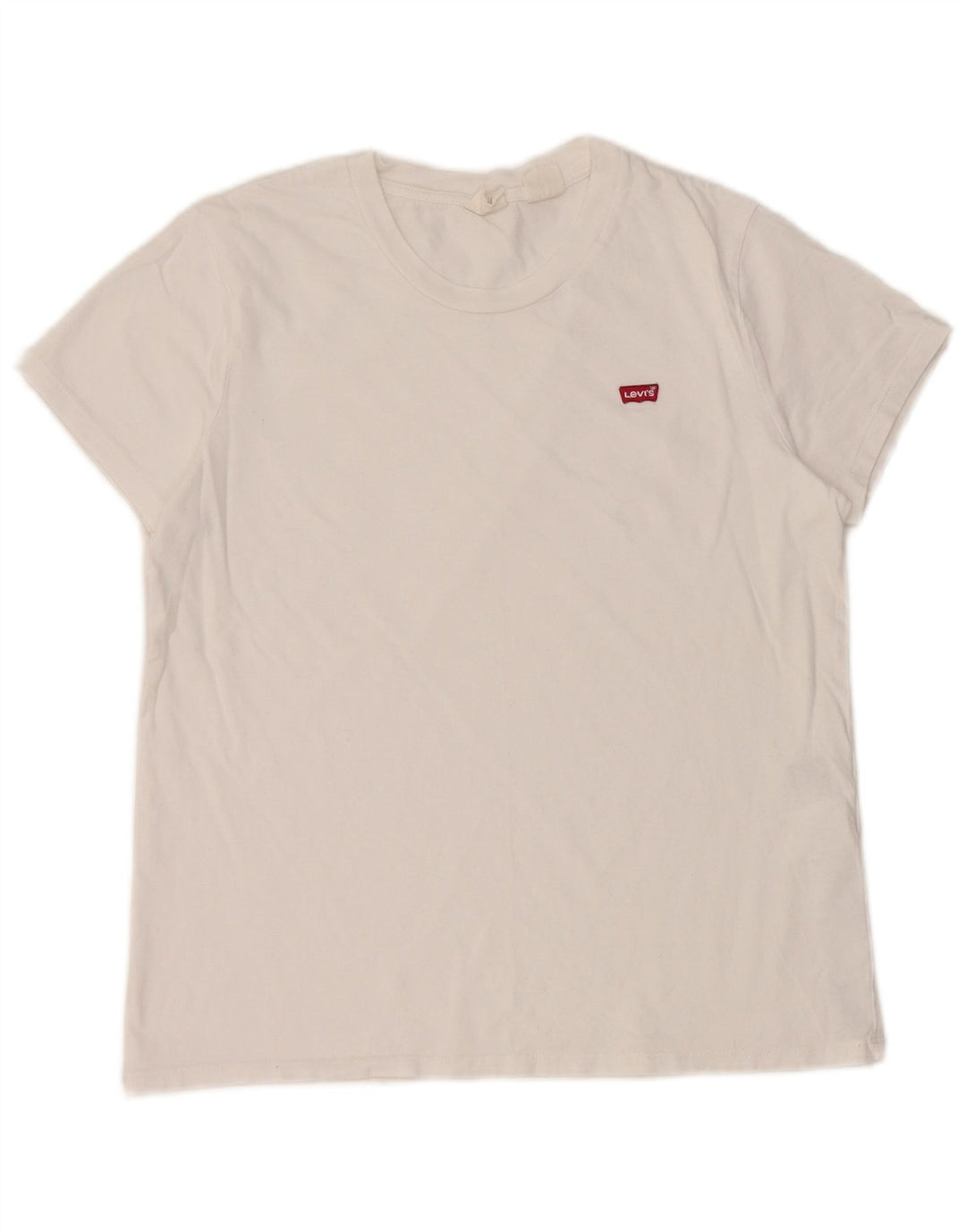 Camiseta feminina Levi's UK 12 algodão branco médio