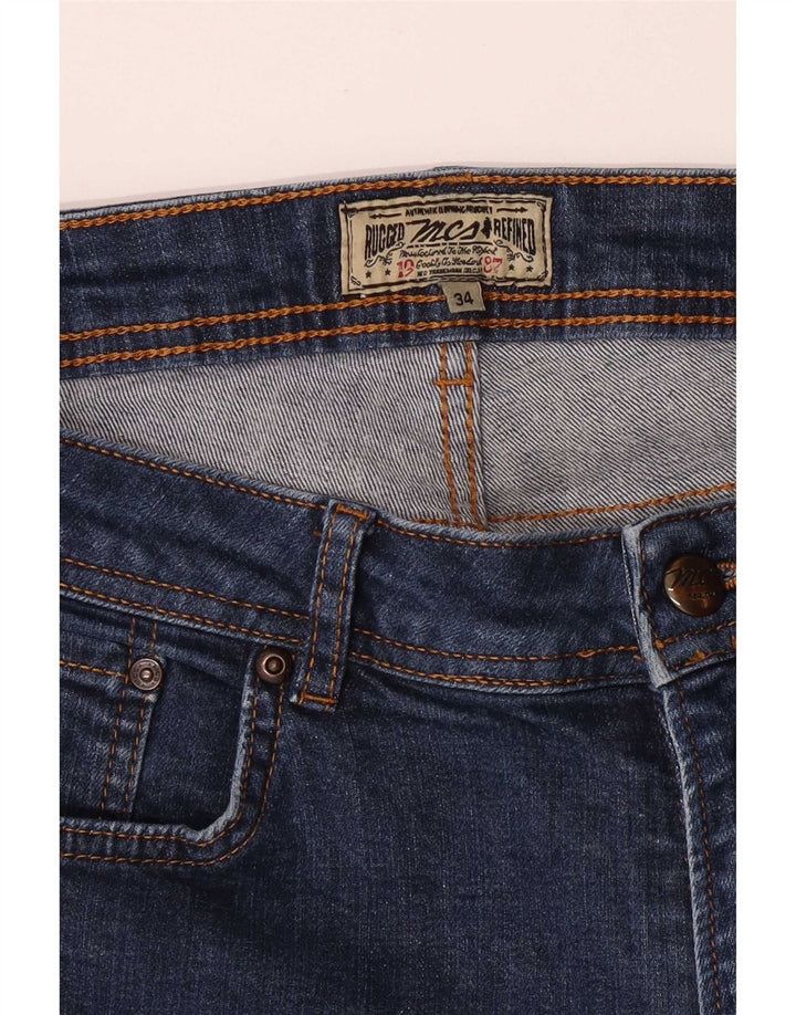 Marlboro Classics Jeans Slim Feminino W34 L29 Azul