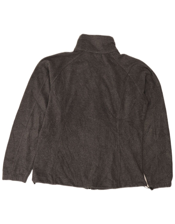 Jaqueta de lã feminina Columbia UK 16 grande poliéster cinza