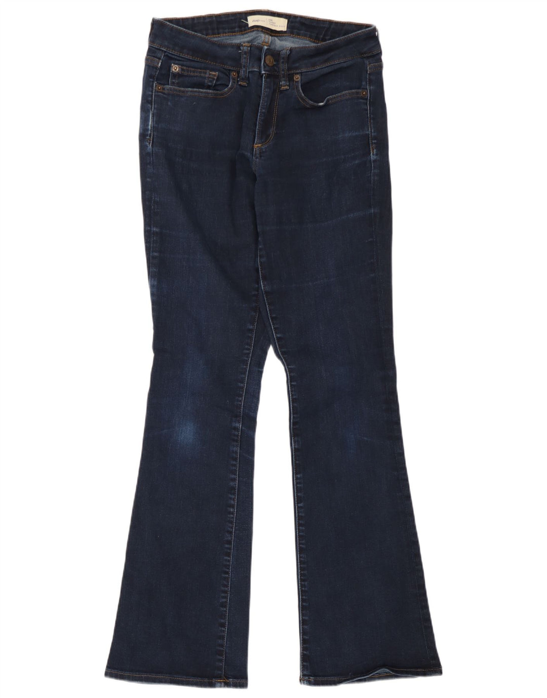 Jeans feminino Curvy Bootcut da Gap W26 L30 azul marinho algodão