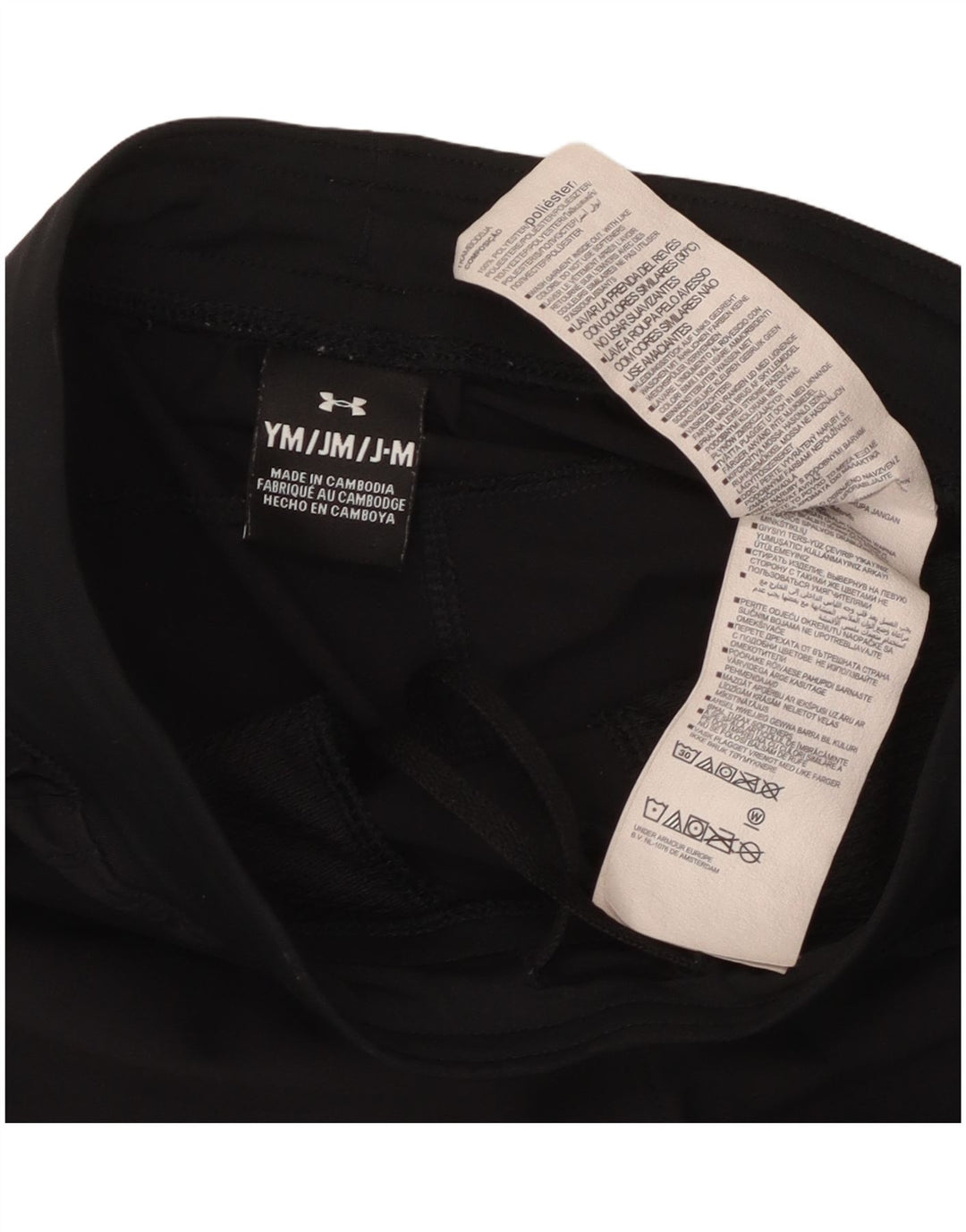 Under Armour Girls Graphic Sport Shorts 9-10 anos médio preto poliéster