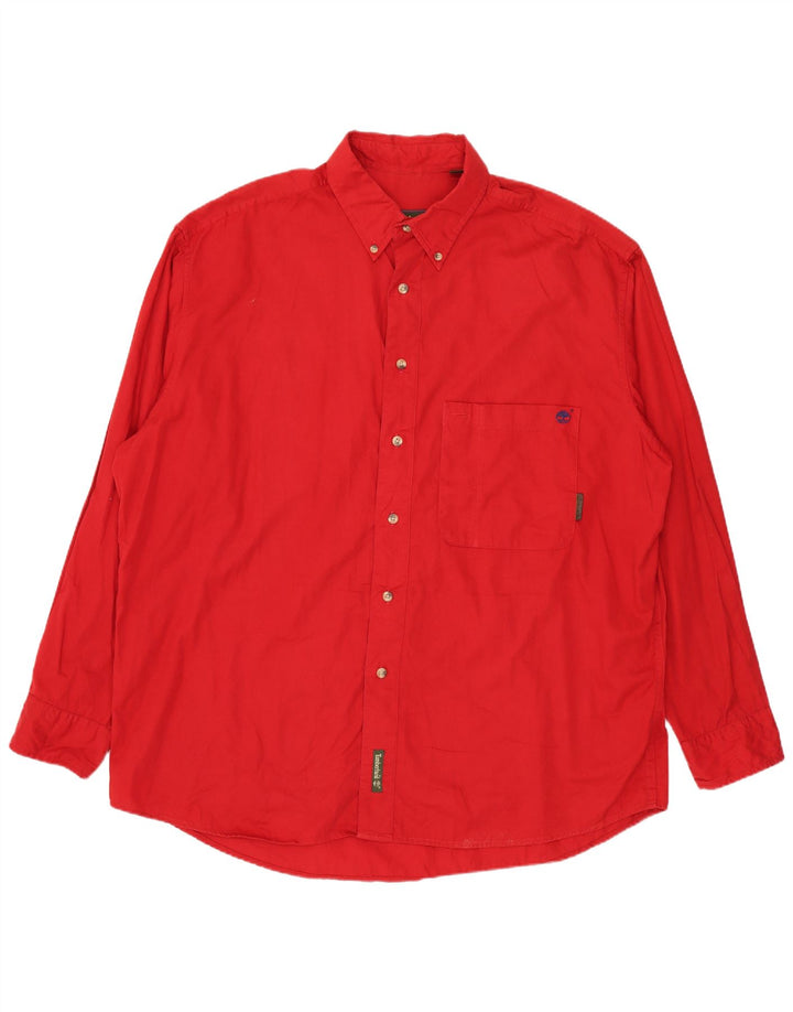 Camisa masculina TIMBERLAND grande algodão vermelho