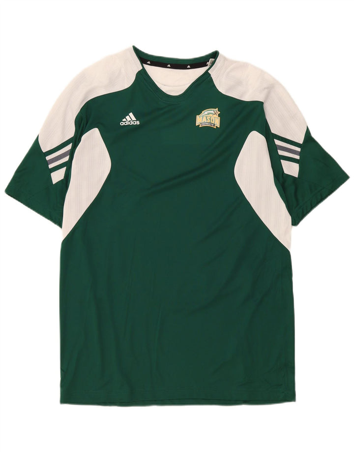 Adidas Mens Mason T-Shirt Top Grande Verde Colorblock Poliéster