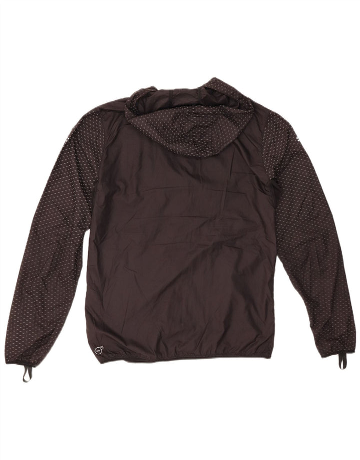 PUMA Masculino Running Hooded Tracksuit Top Jacket Pequeno Preto Manchado