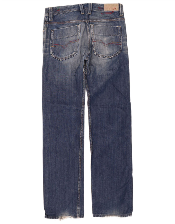 Diesel Mens Lugger Straight Jeans W30 L34 Azul Algodão