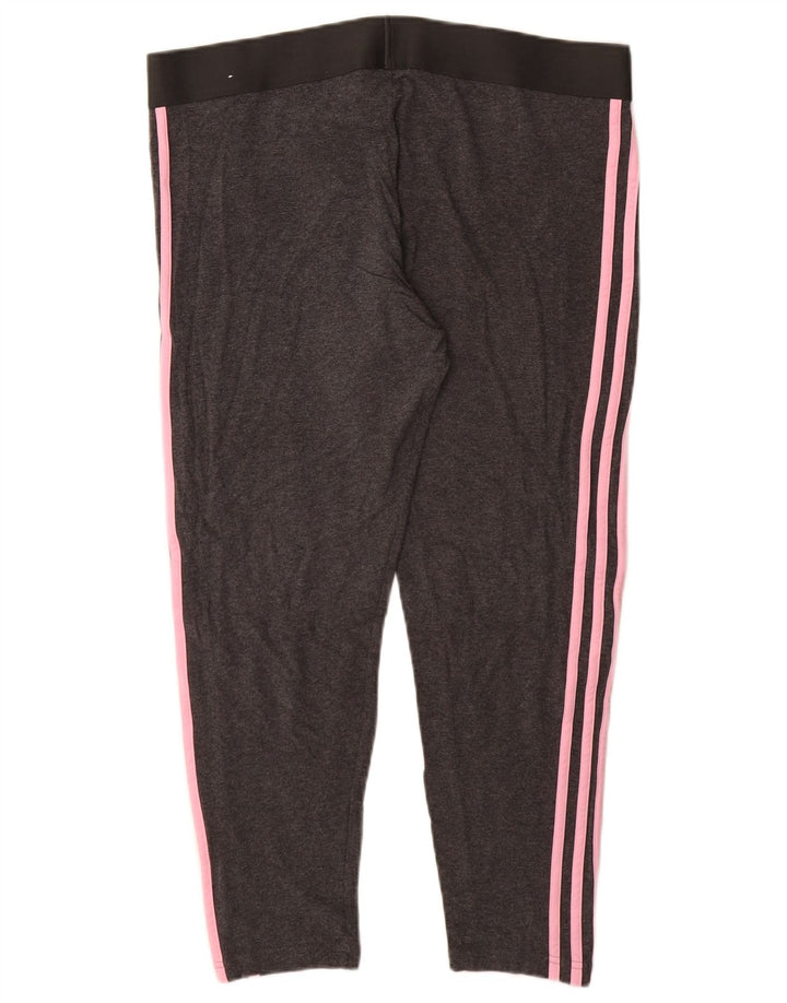 Leggings ADIDAS Mulher UK 20/22 XL Cinza Algodão