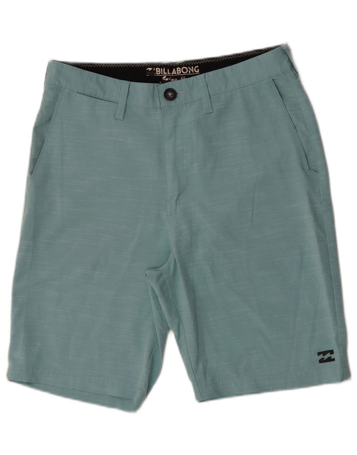 Billabong Mens Chino Shorts W30 Médio Turquesa Poliéster
