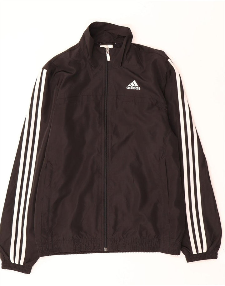 Adidas Mens Treino Top Jacket Pequeno Poliéster Preto