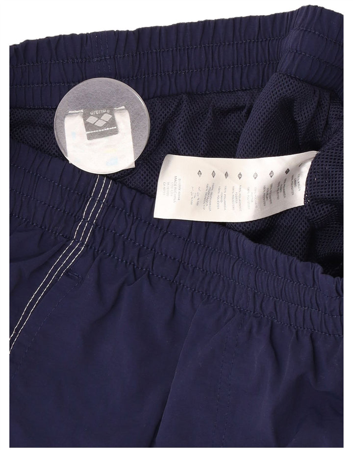 Arena Mens Sport Shorts Médio Azul Marinho Nylon