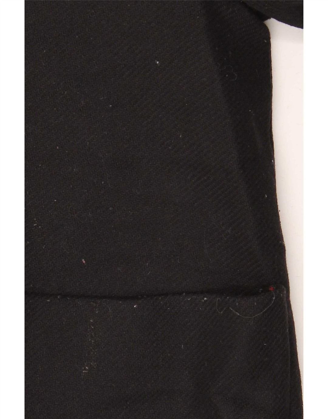 Sobretudo oversized com capuz feminino Zara UK 10 pequeno lã preta
