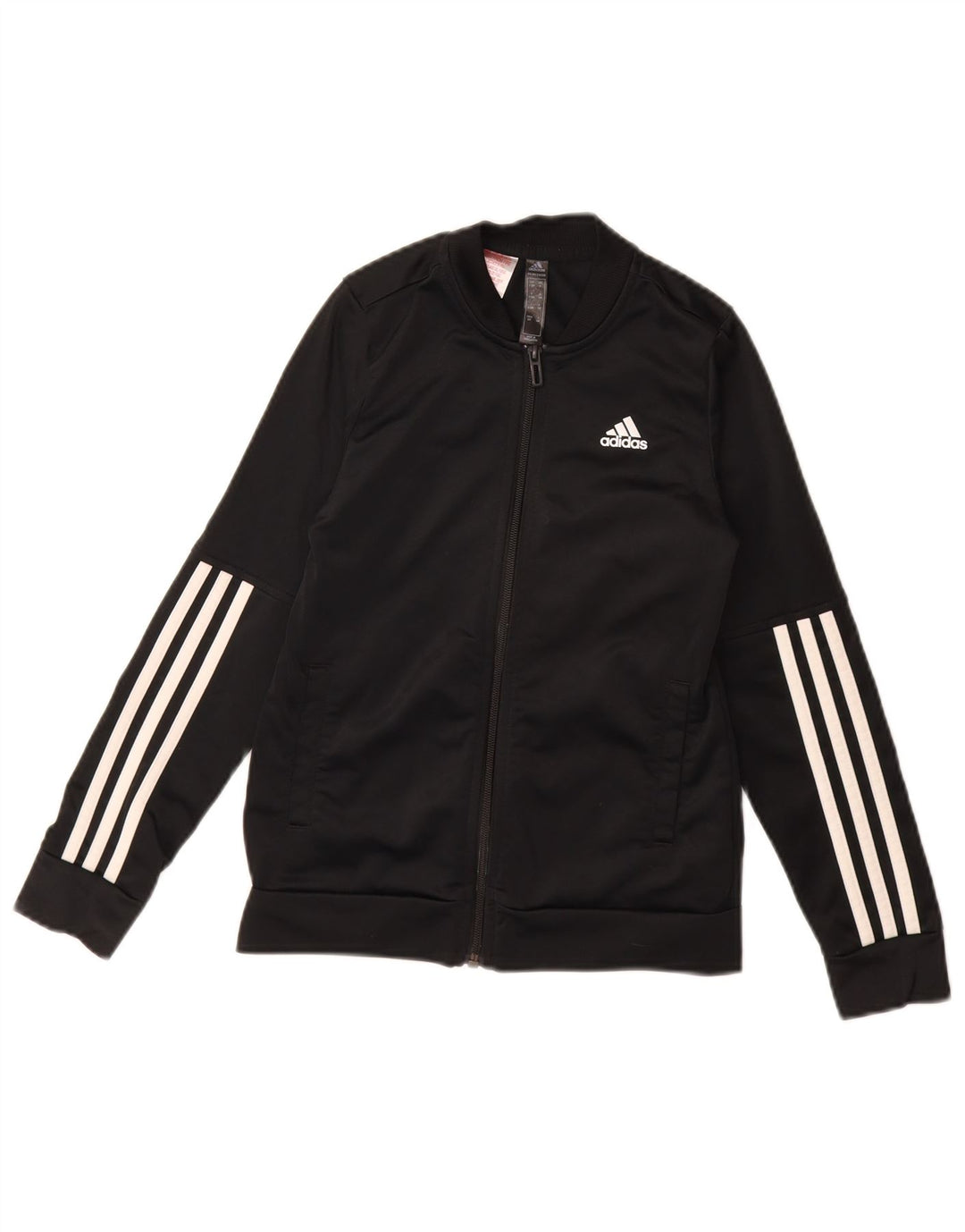 ADIDAS Meninas Primegreen Tracksuit Top Jacket 9-10 Anos Poliéster Preto