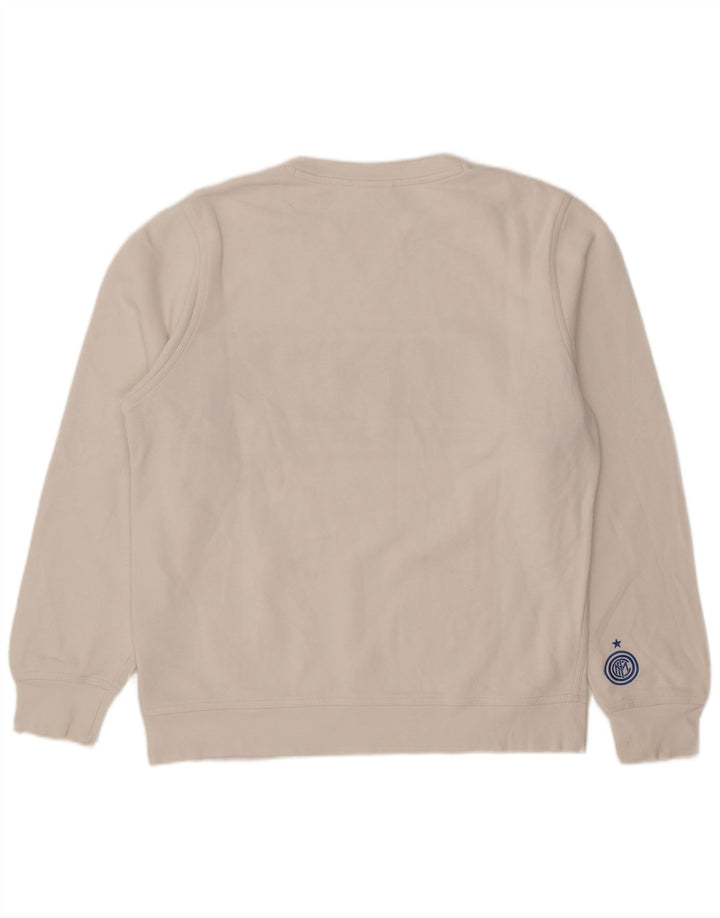 Moletom Nike Masculino Inter Milan Jumper Grande Branco Colorblock Algodão