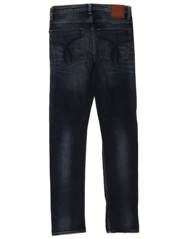 Calvin Klein Jeans Slim Feminino W29 L30 Azul Marinho Algodão