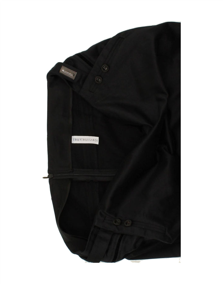 TRUSSARDI Womens Straight Skirt W36 XL Black Cotton Vintage Trussardi and Second-Hand Trussardi from Messina Hembry 