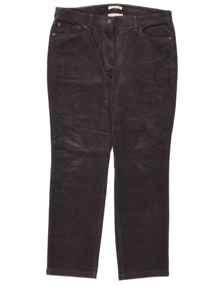 Calça masculina de veludo cotelê WHITE STUFF UK 16 grande W32 L32 azul marinho