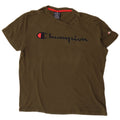 Camiseta feminina estampada grande Champion UK 10 pequena cáqui
