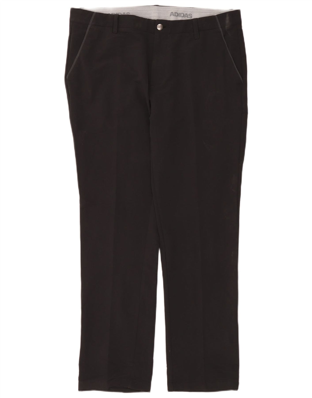 Calça Chino Reta Masculina Adidas W36 L32 Poliéster Preto