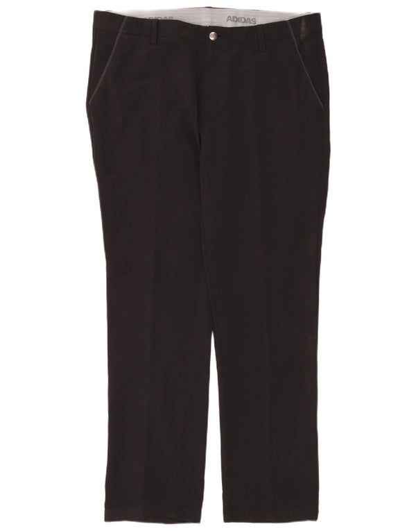 Calça Chino Reta Masculina Adidas W36 L32 Poliéster Preto