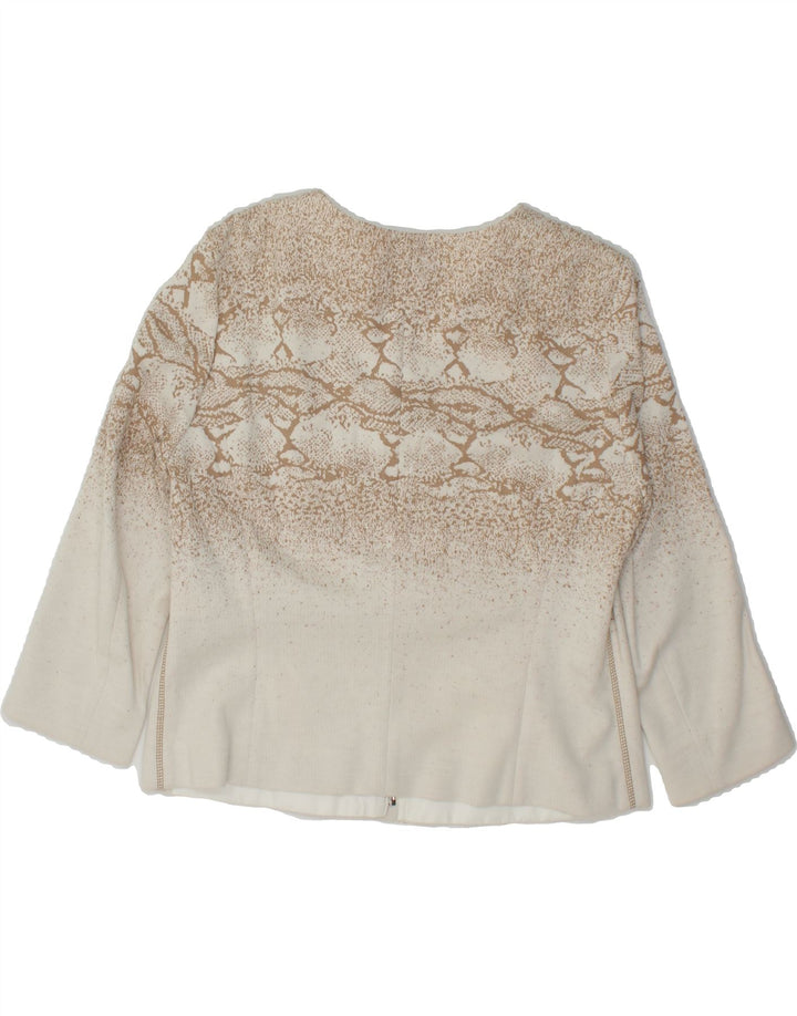 ESCADA Womens Blazer Jacket IT 38 XS Off White Flecked Cotton Vintage Escada and Second-Hand Escada from Messina Hembry 