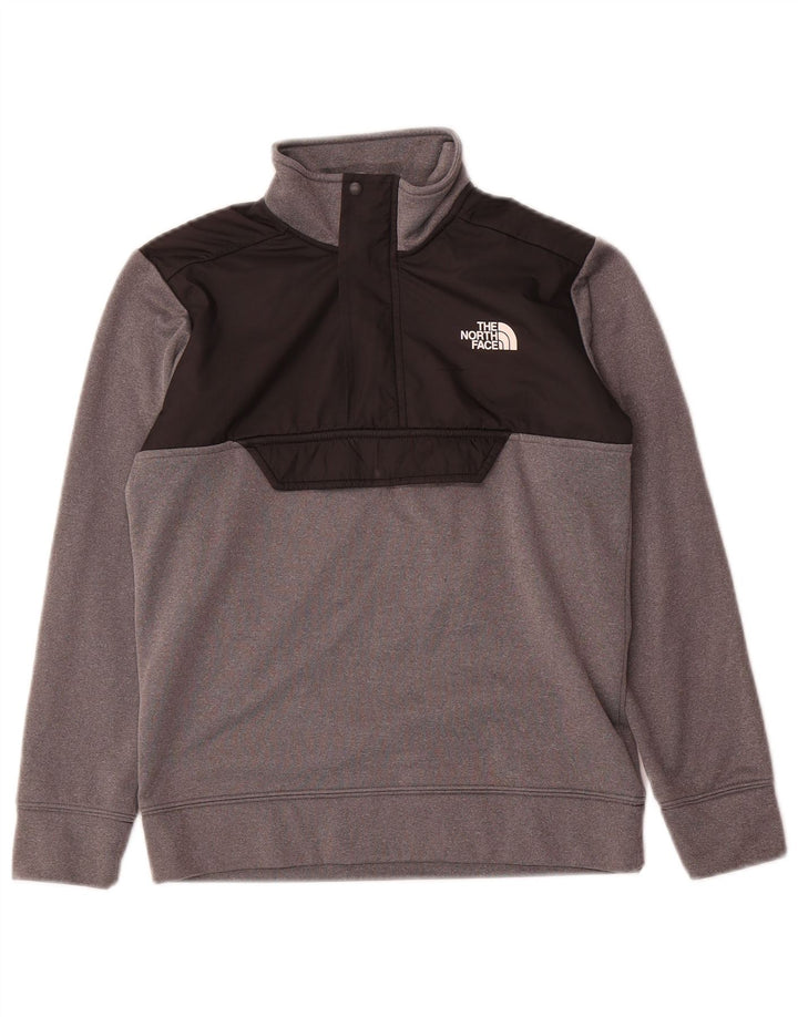 Moletom The North Face Boys 9-10 anos cinza médio Colourblock