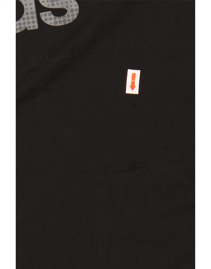 Camiseta Adidas Masculina Climalite Graphic Top Grande Poliéster Preto