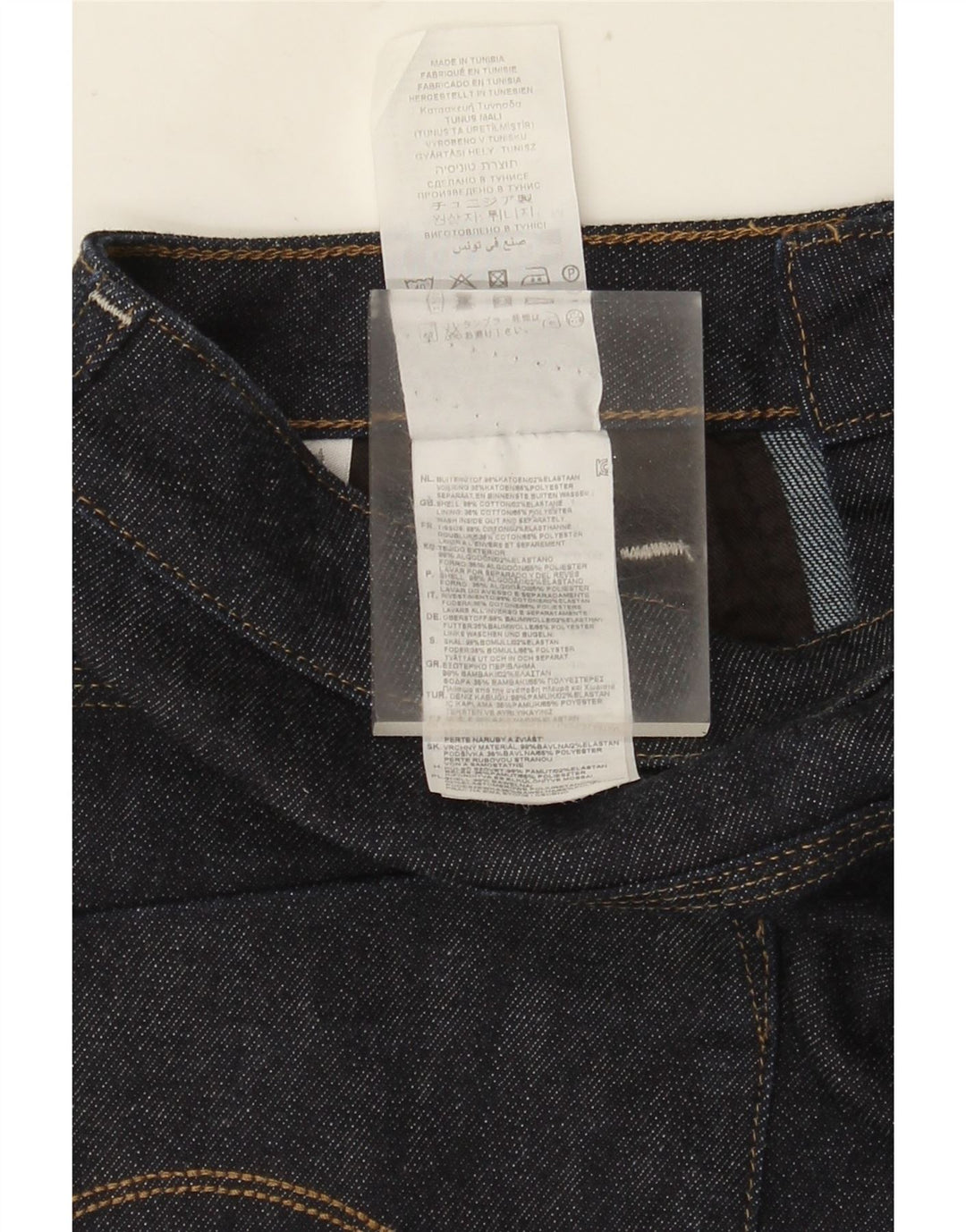 Shorts jeans feminino G-Star W29 algodão azul marinho médio