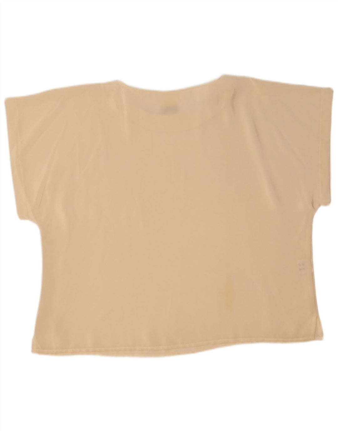 Camiseta feminina vintage UK 22 2XL poliéster branco