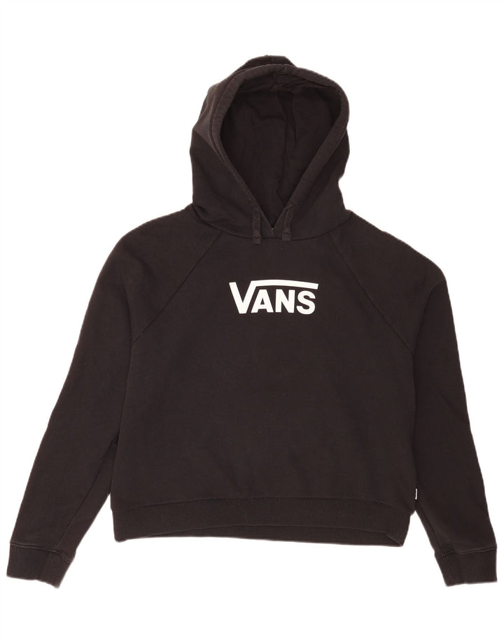 Vans feminino gráfico moletom com capuz UK 14 médio preto