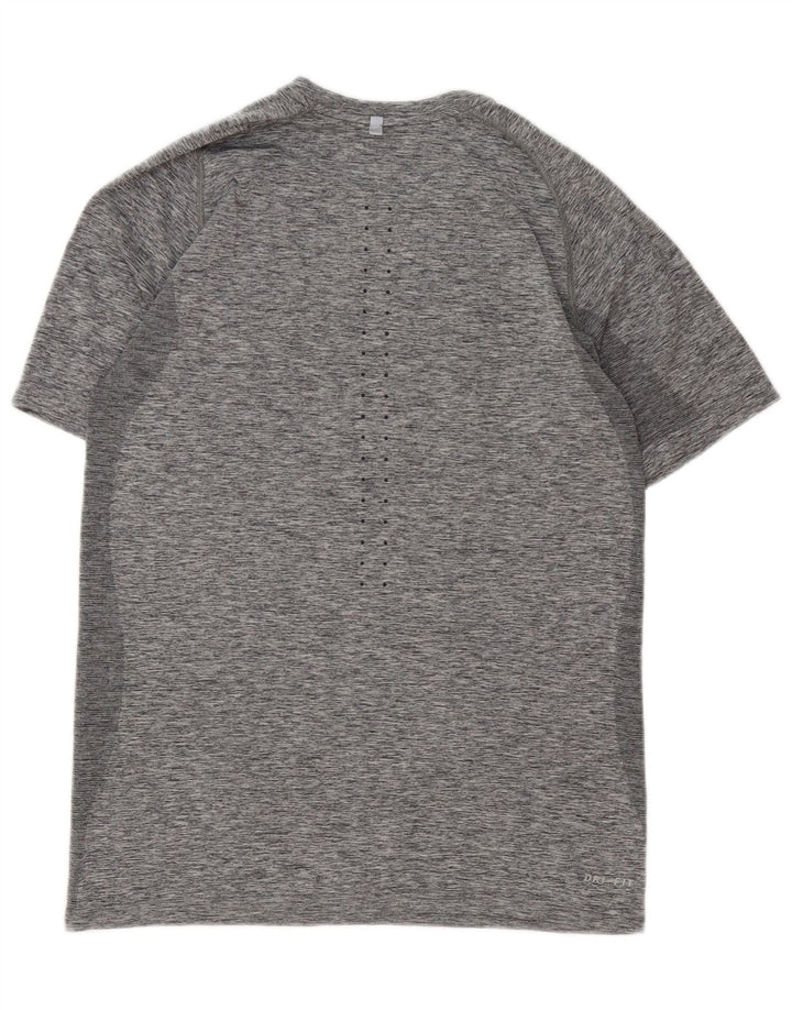 Camiseta Nike Feminina Dri Fit Top UK 14 Cinza Médio Flecked