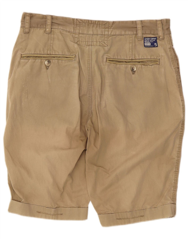 Superdry Mens Chino Shorts Médio W32 Algodão Bege